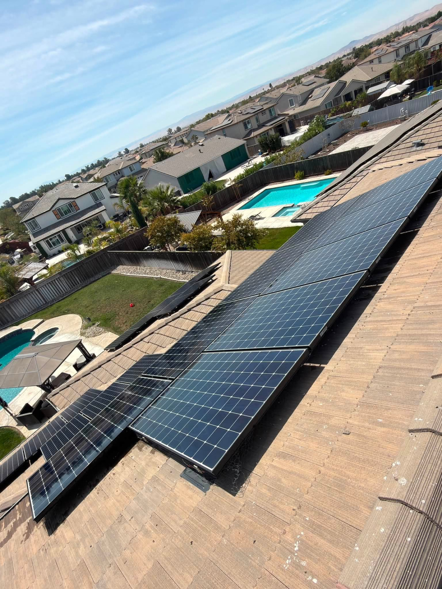 Solar cleaning project in progress